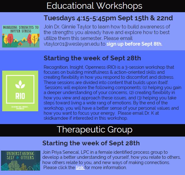 September Groups Part 2